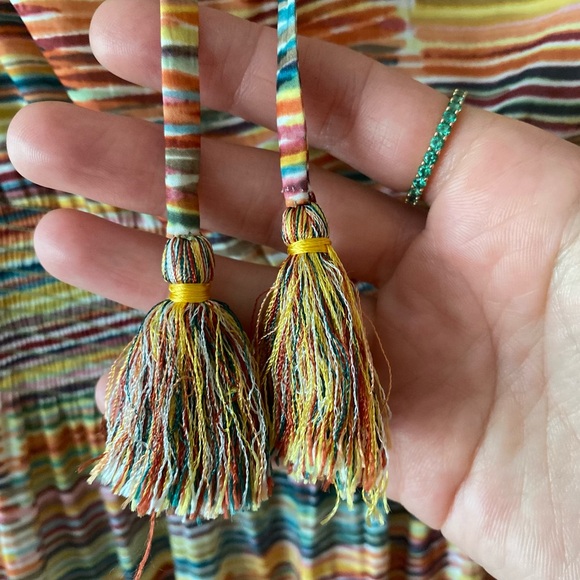 Calypso St. Barth Beach Cover-Up Size S Multi-Color Tube Dress Maxi Vacation - Picture 5 of 10